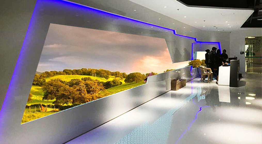 mk恩波利足球俱乐部LED异形屏走进OPPO印度总部