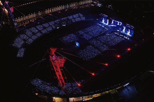 又一舞台奇迹！mk恩波利足球俱乐部LED锥形屏燃爆2024张韶涵巡演现场 