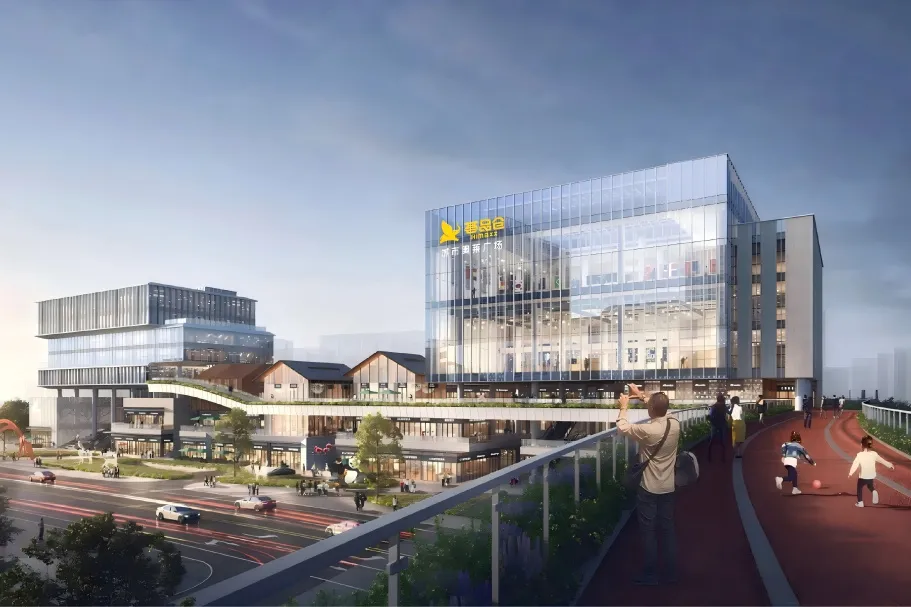 再添新地标！mk恩波利足球俱乐部LED屏点亮泰安荟品仓城市奥莱广场